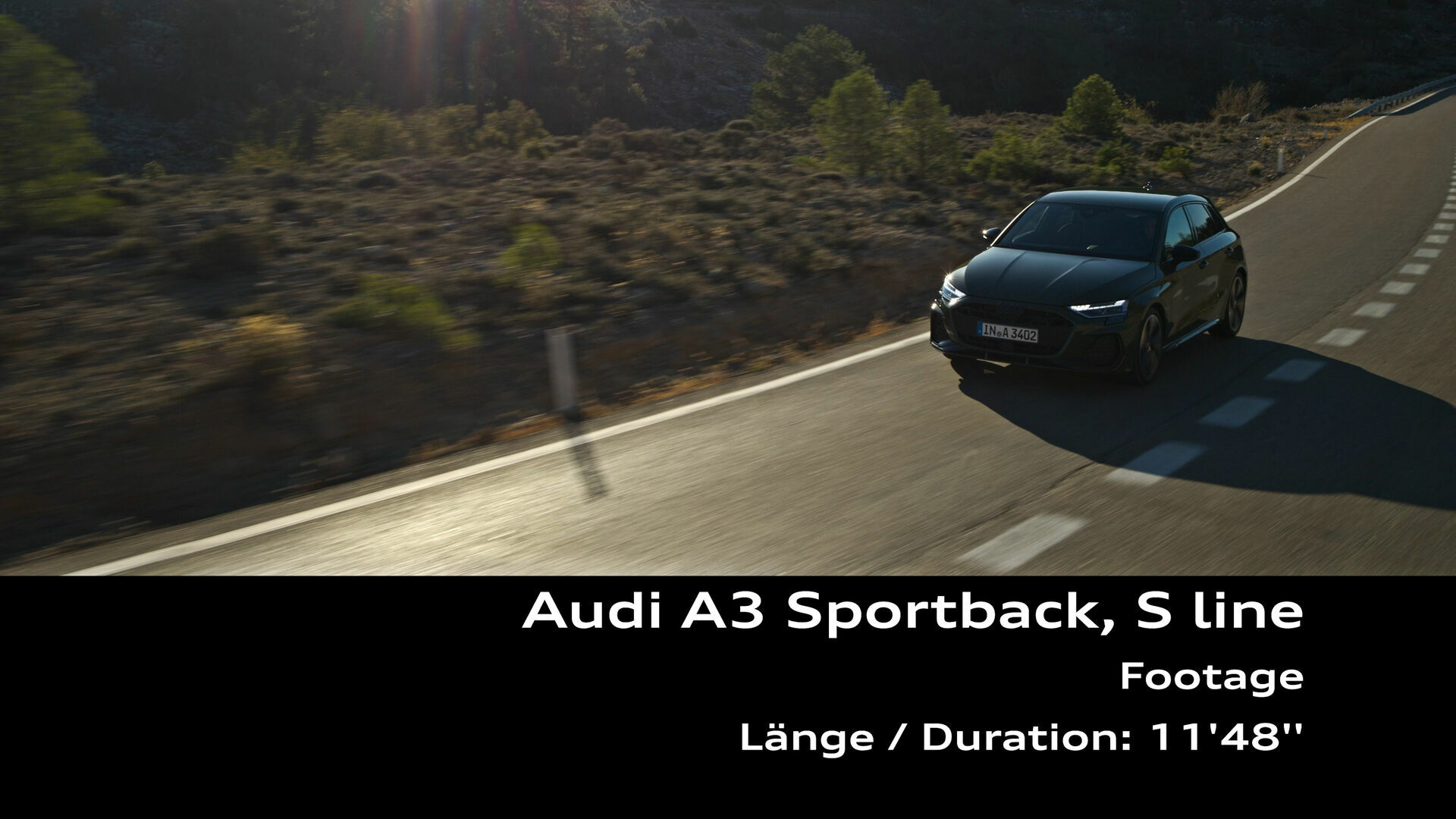 Audi A3 Sportback S line – Footage (dynamisch)