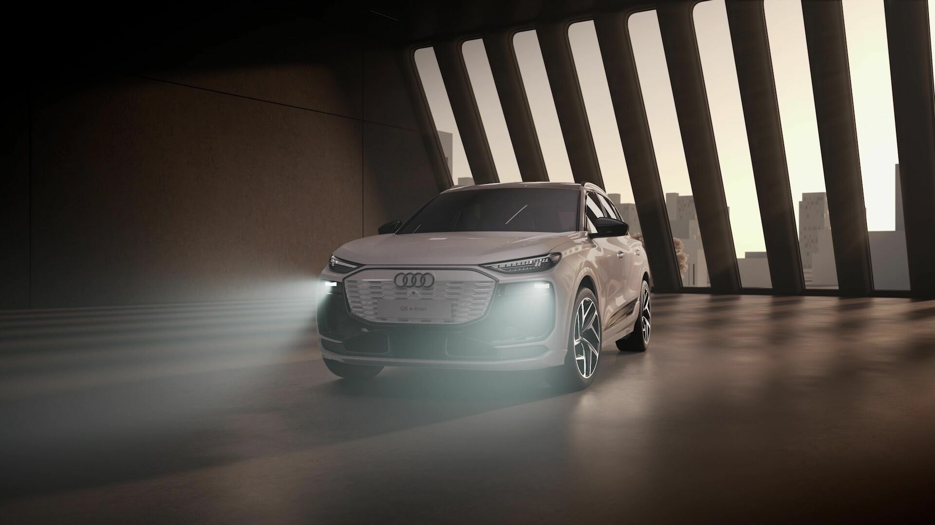 Audi Q6 e-tron – LED-Scheinwerfer plus / Matrix LED-Scheinwerfer – Animation