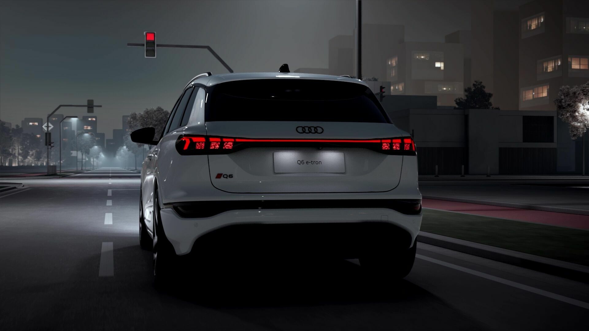 Audi Q6 e-tron – Digital OLED rear lights – Animation