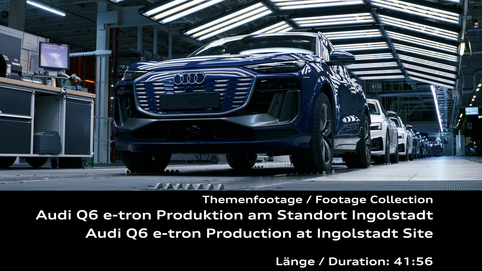 Audi Q6 e-tron Produktion am Standort Ingolstadt – Footage