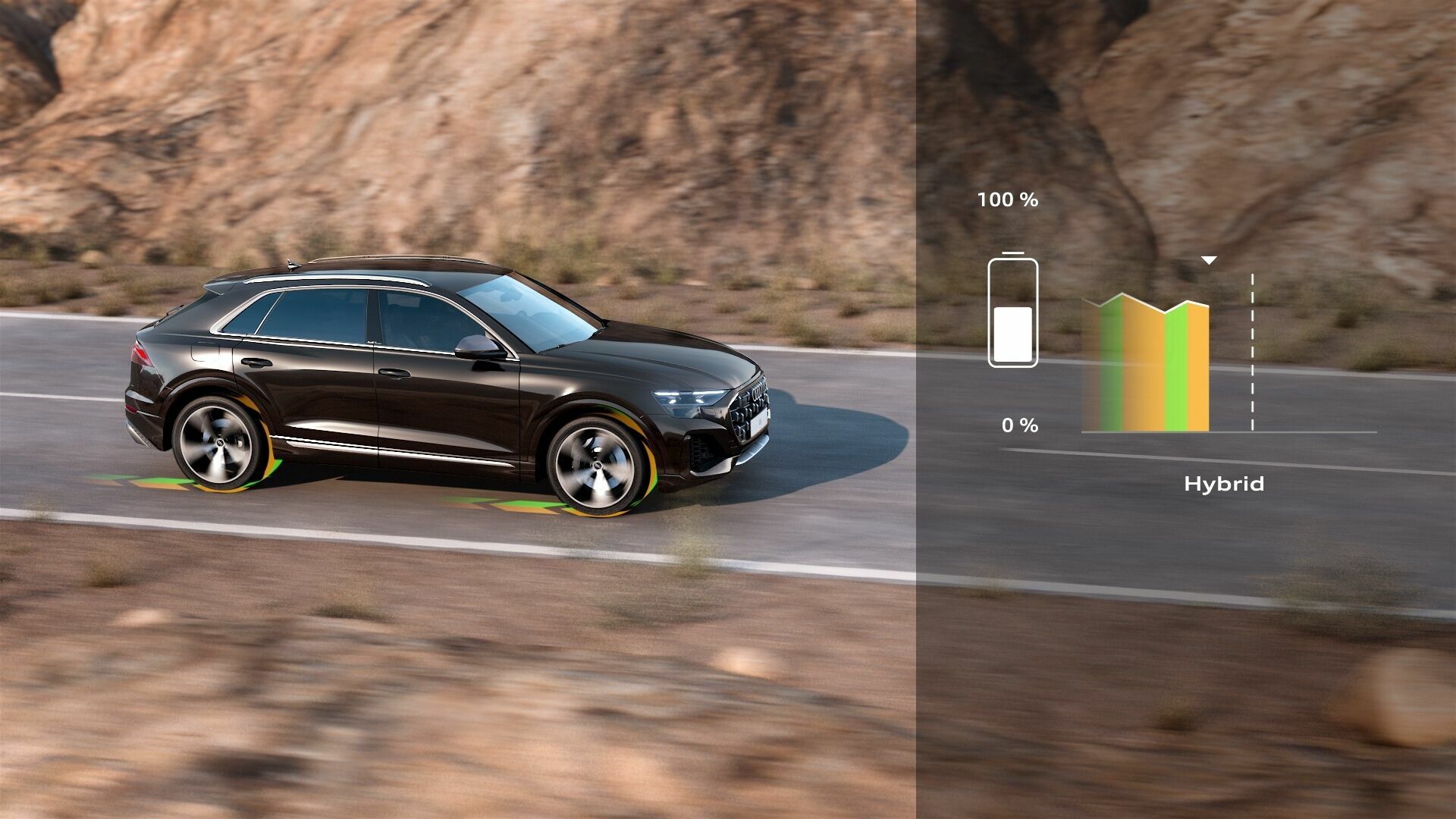Audi Q8 TFSI e quattro – Plug-in-Hybrid-Technologie – Animation