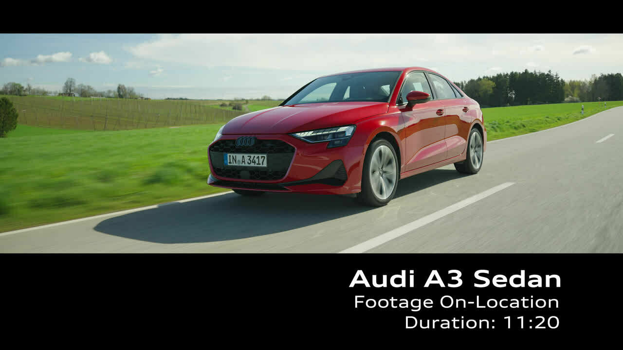 Audi A3 Sedan   Footage (on location)