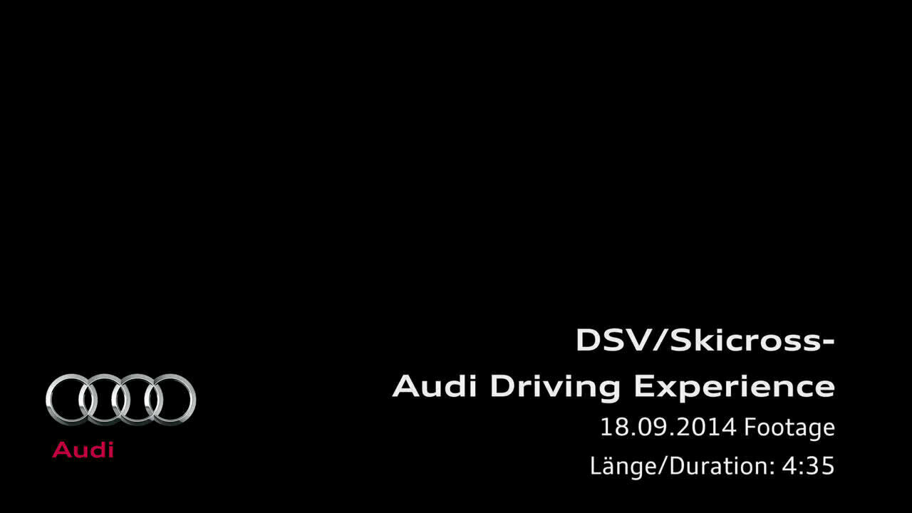 Audi Driving Experience mit deutschen Skicrossern - Footage