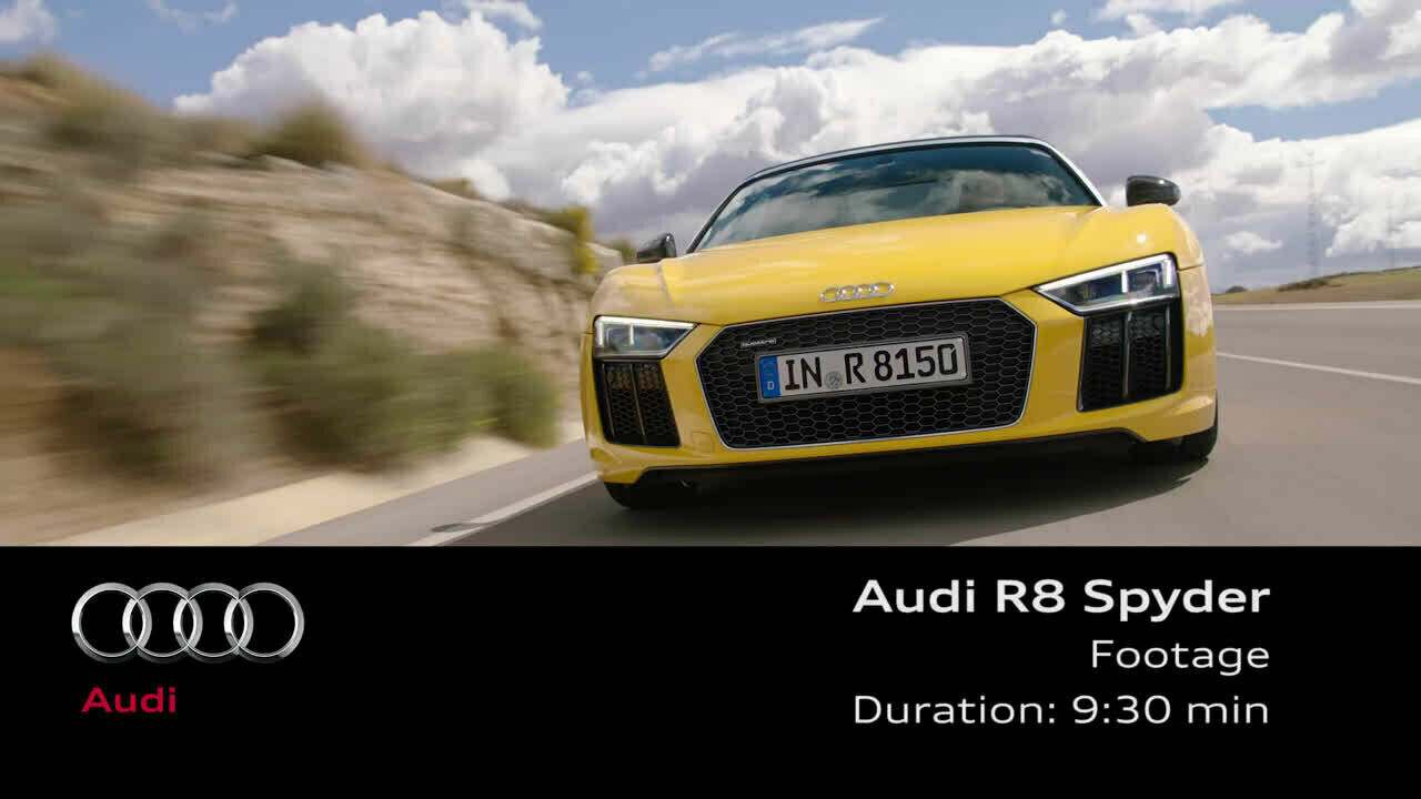 Audi R8 Spyder V10 – Footage