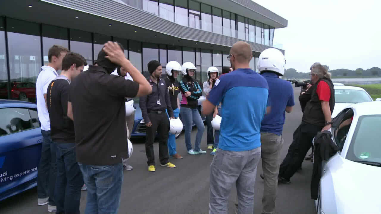 Audi driving experience mit deutschen Skicrossern