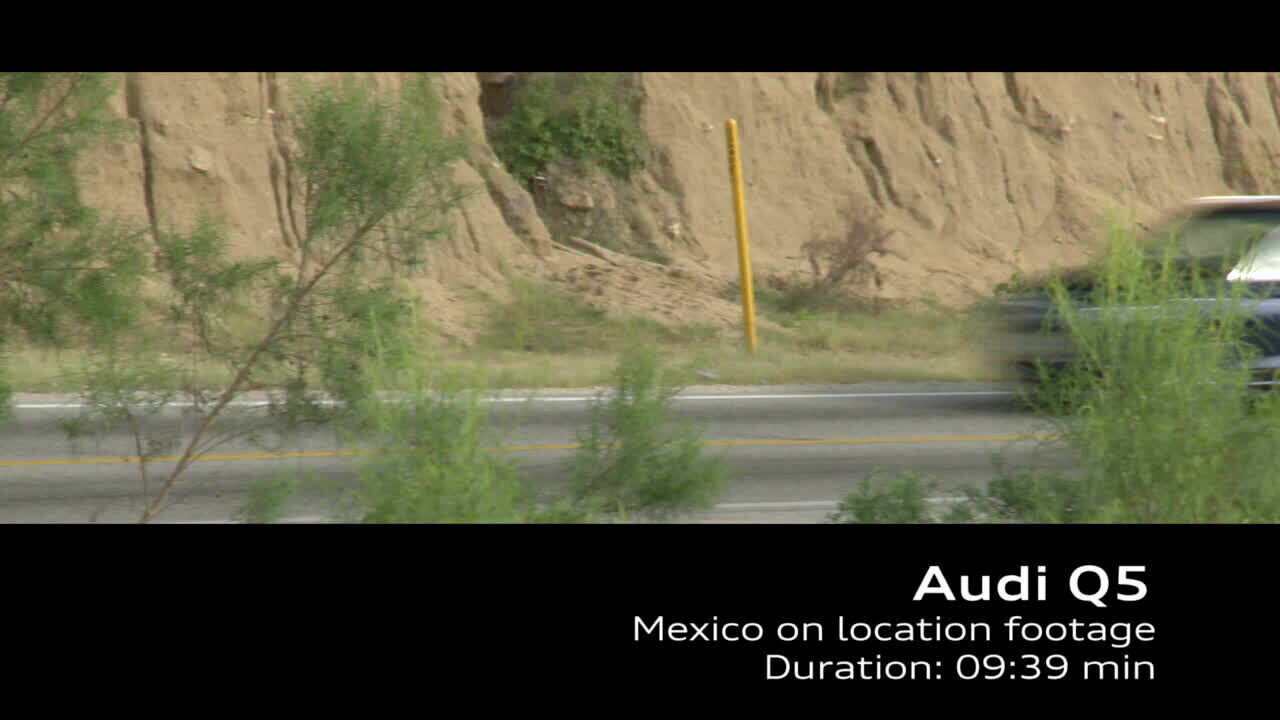 Audi Q5 on location Footage TFSI blau 2016 Mexico AMTV DE