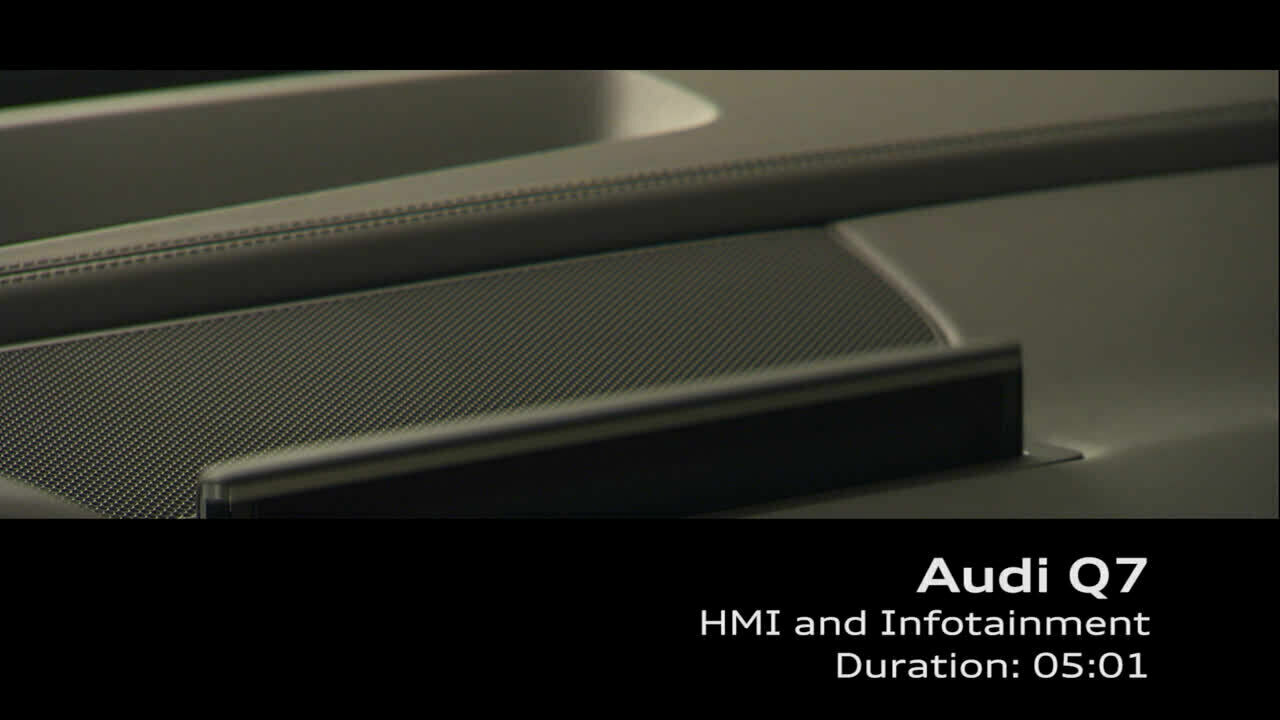 Audi Q7 - Footage HMI and Infotainment