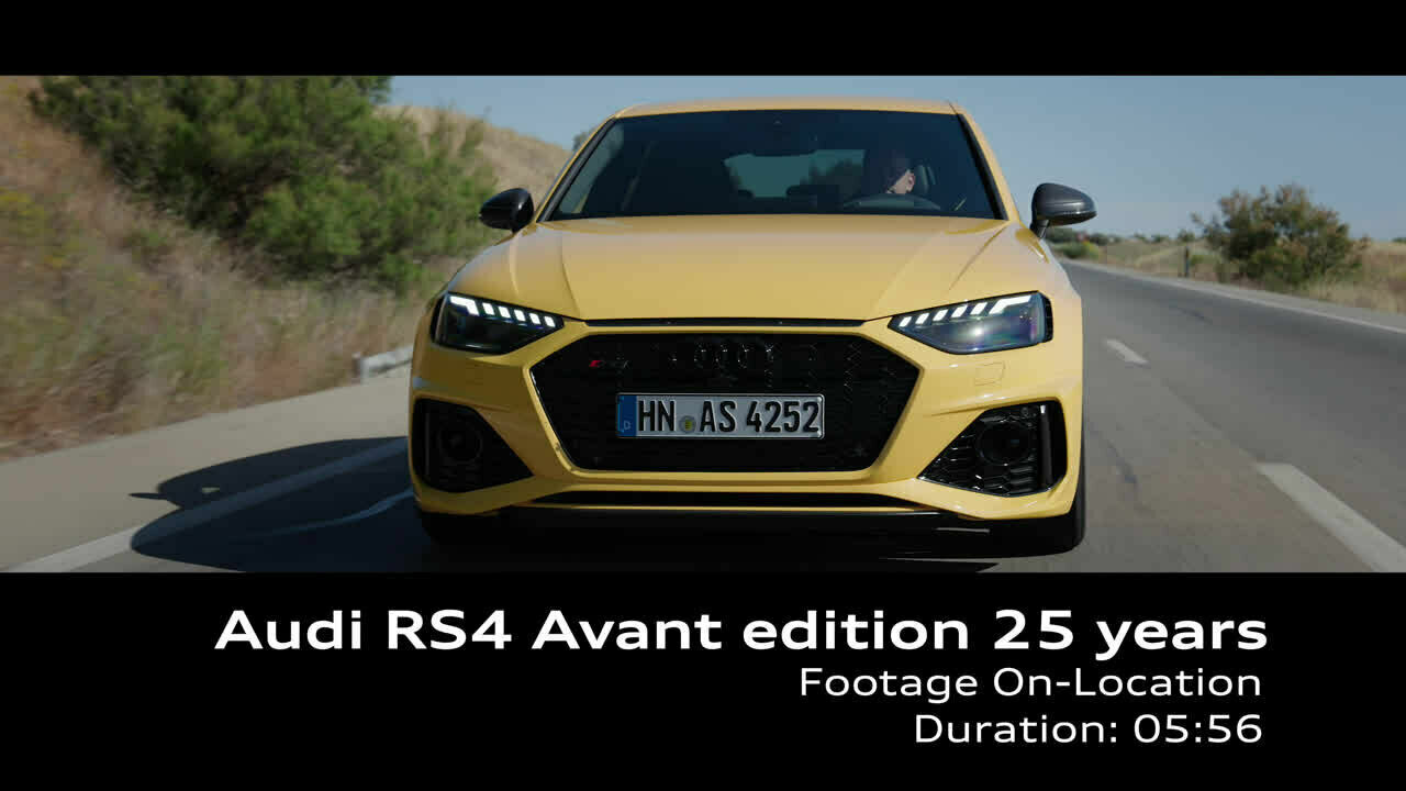 Audi RS 4 Avant edition 25 years – Footage (On-Location)