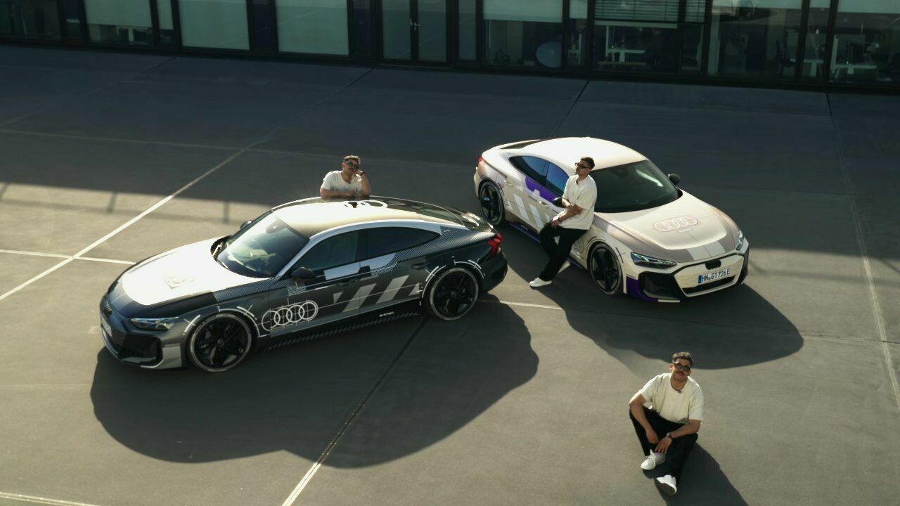The livery design of the Audi e-tron prototype