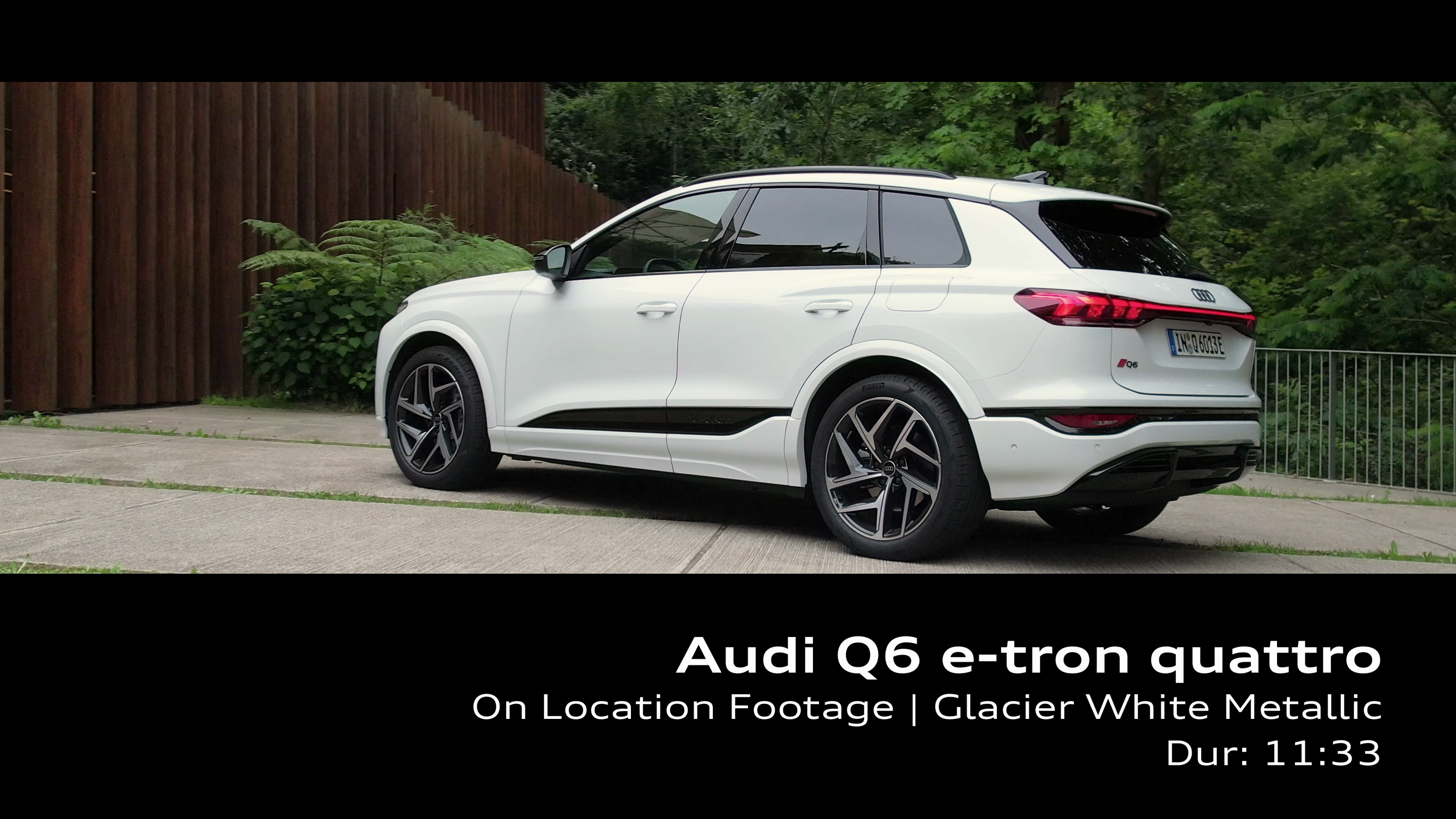 Audi Q6 e-tron quattro Gletscherweiß Metallic – Footage (On-Location)