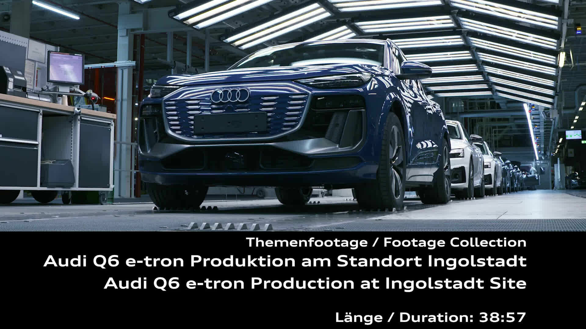 Audi Q6 e-tron Production at Ingolstadt Site - Footage