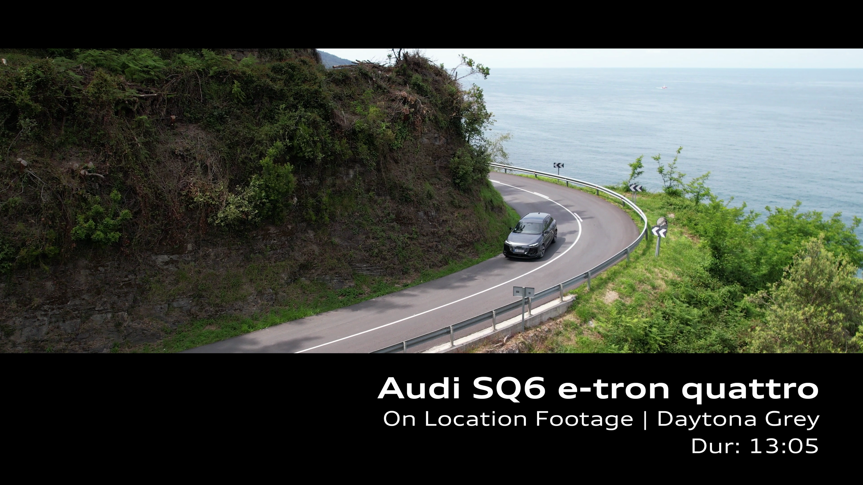 Audi SQ6 e-tron quattro Daytona grey - Footage (on location)