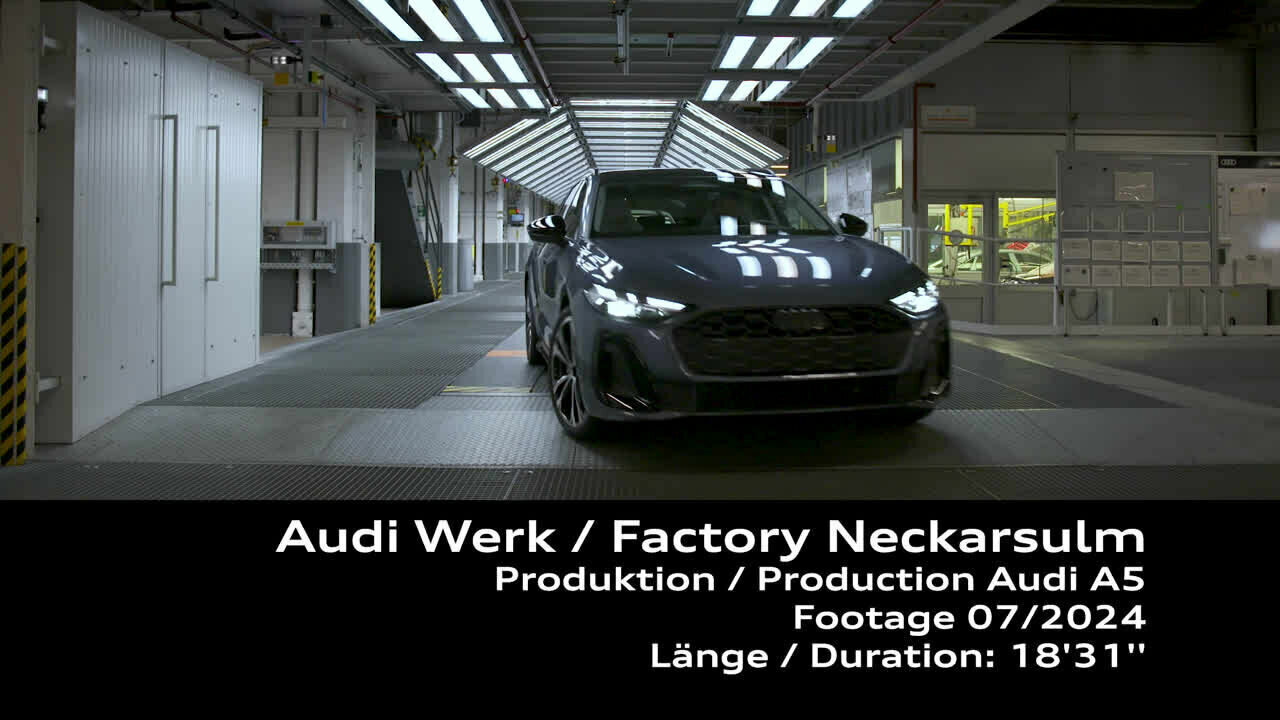 Audi A5 Production at Neckarsulm Site - Footage