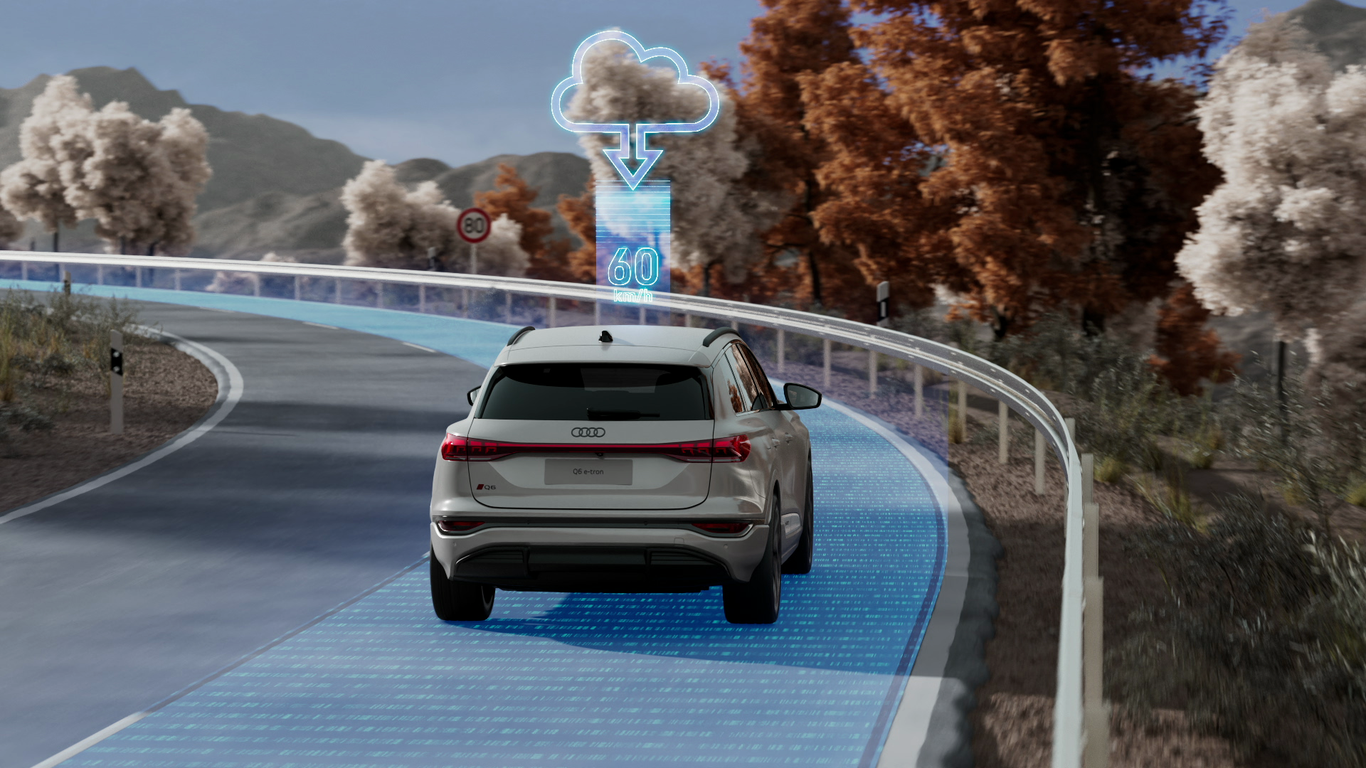 Audi Q6 e-tron – Fahrerassistenzsysteme – Animation