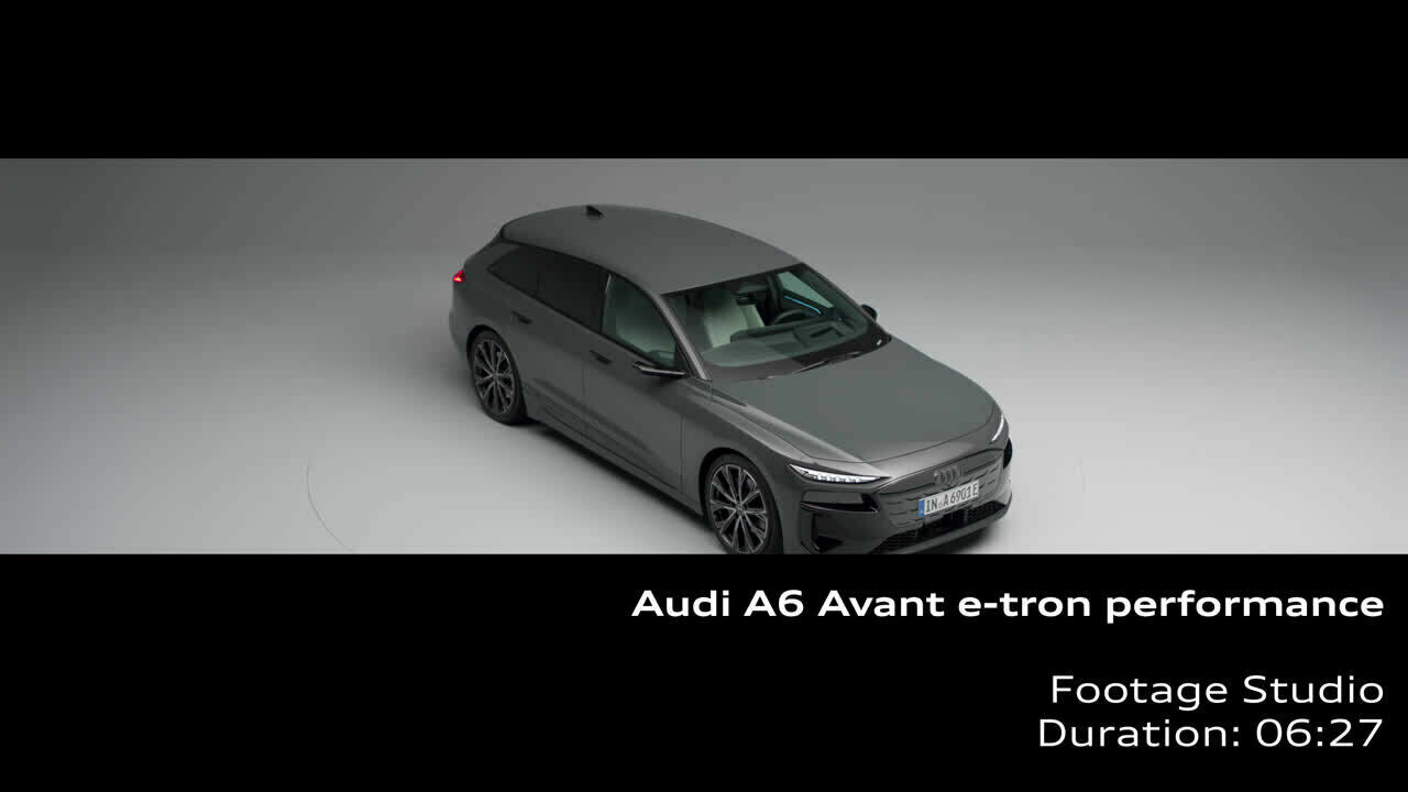 Audi A6 Avant e-tron performance – Footage (Studio)