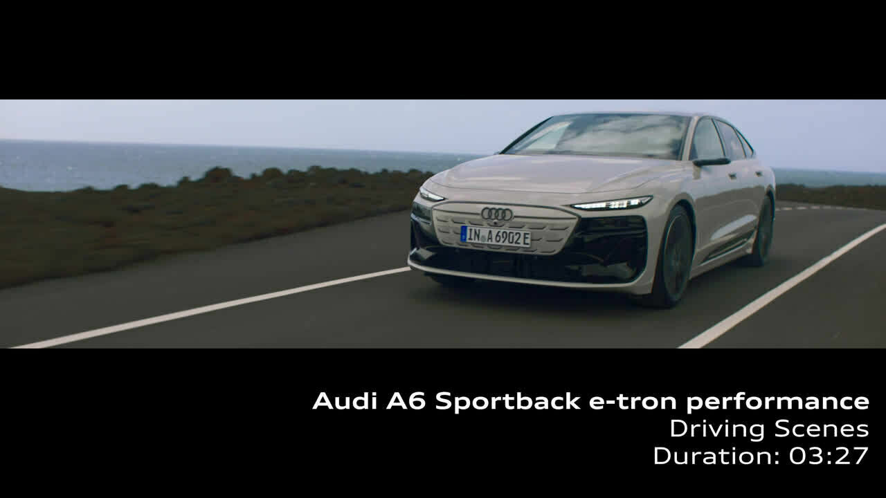 Audi A6 e-tron Familie – Footage (dynamisch)