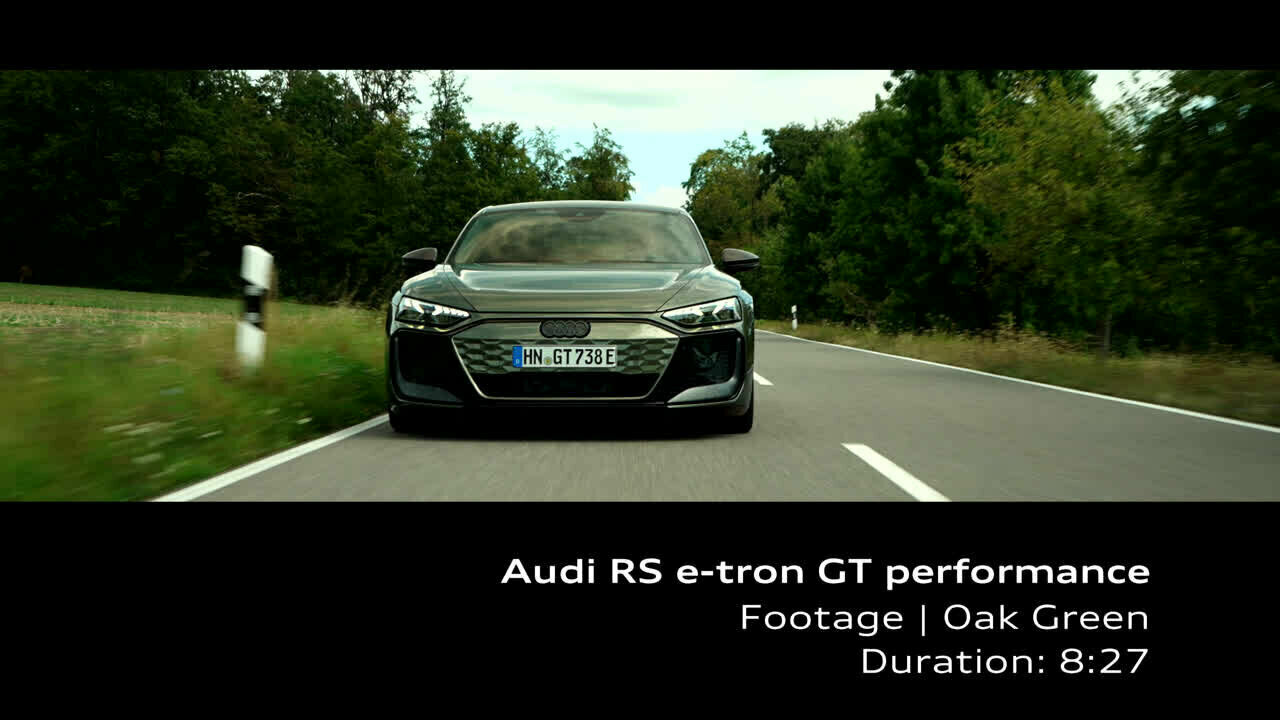 Audi RS e-tron GT performance – Footage (On-Location)