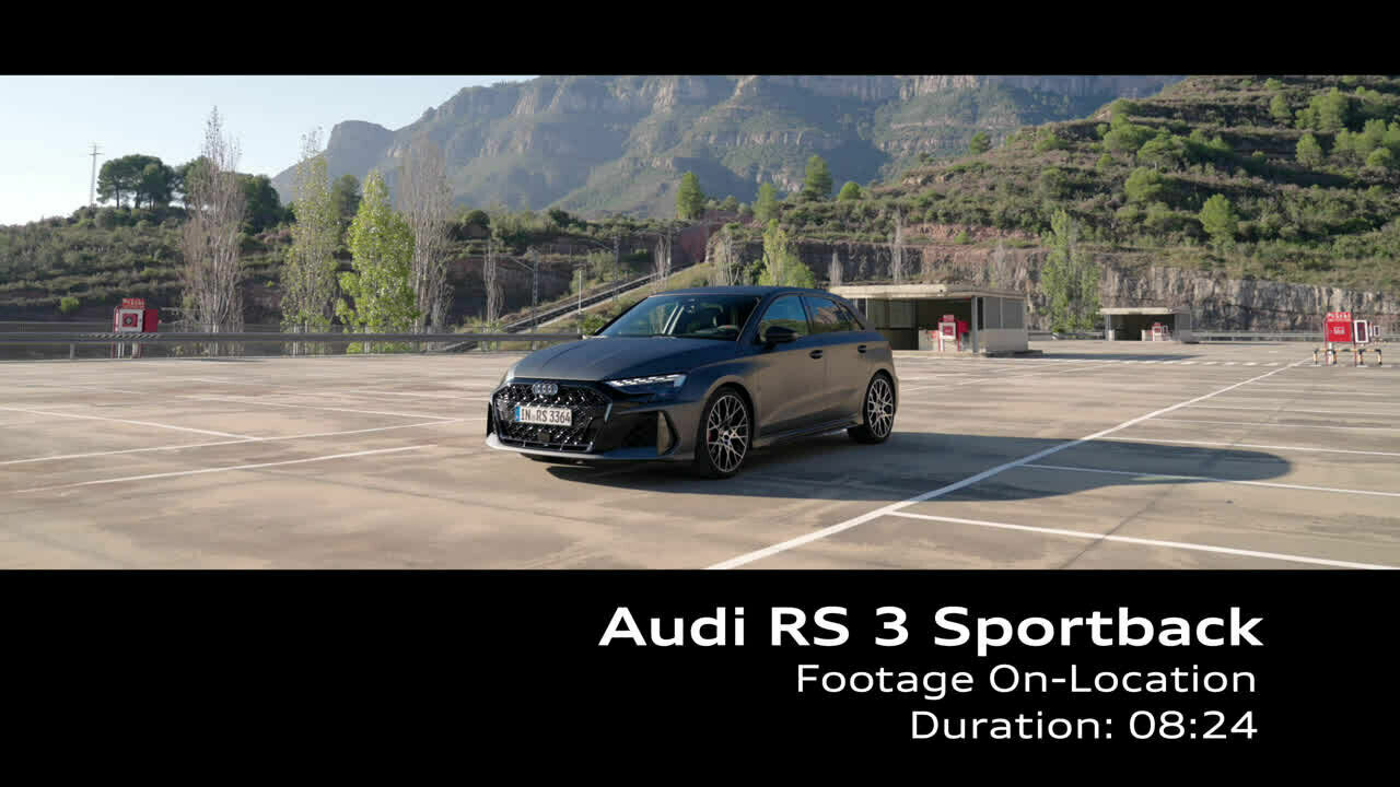 Audi RS 3 Sportback Daytonagrau – Footage (On-Location)