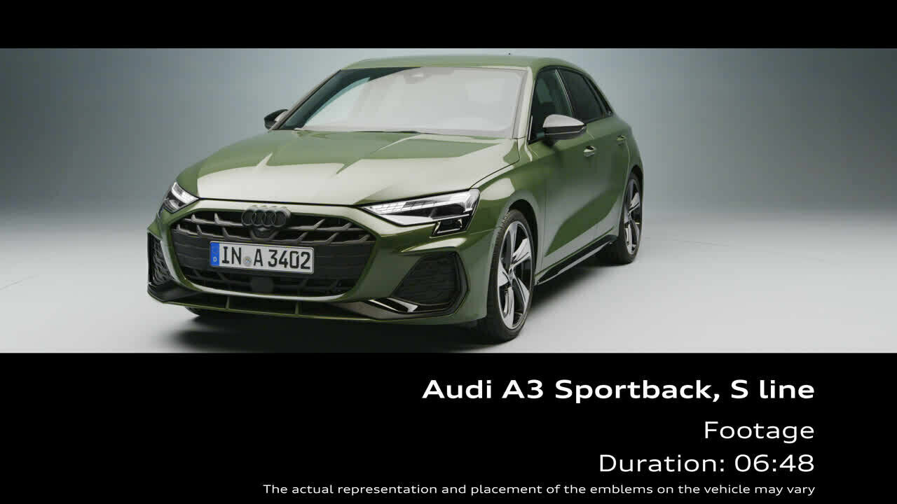 Audi A3 Sportback S line – Footage (Studio)