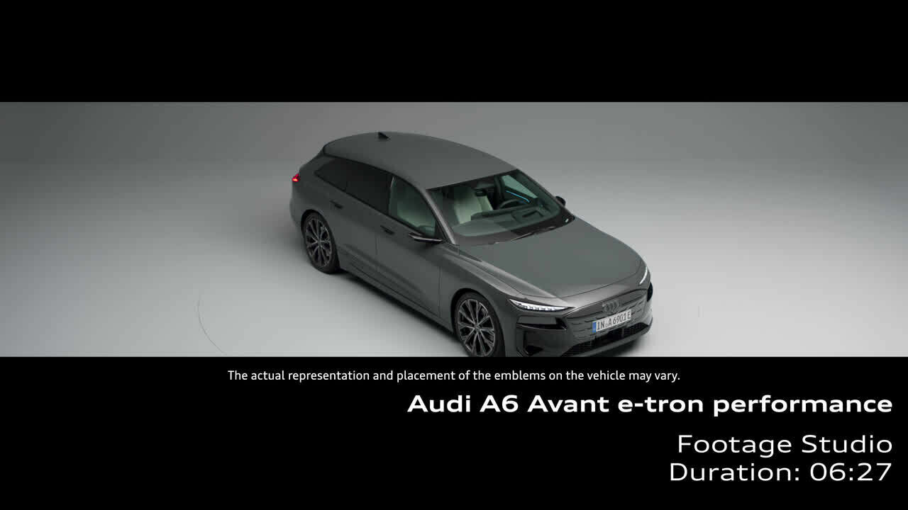 Audi A6 Avant e-tron performance – Footage (Studio)