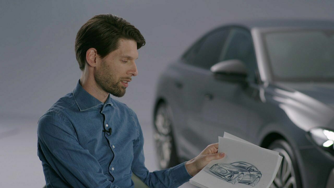 The design of the Audi A5 Sedan