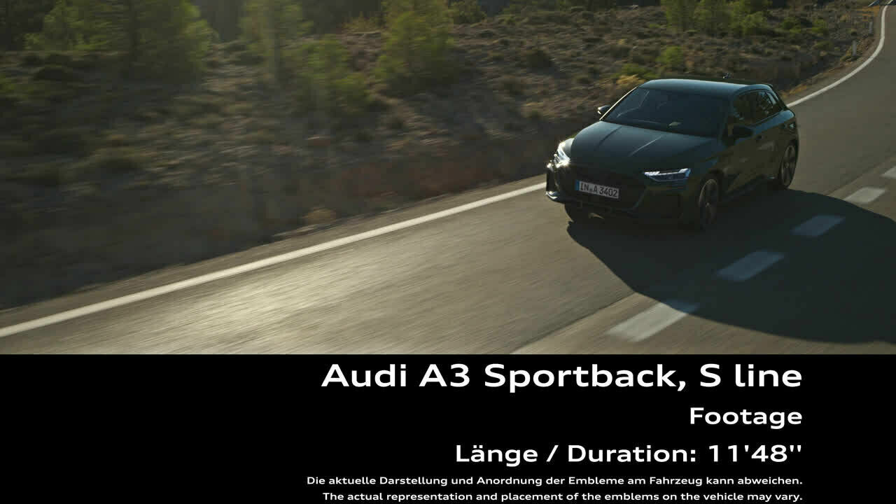 Audi A3 Sportback S line – Footage (dynamisch)