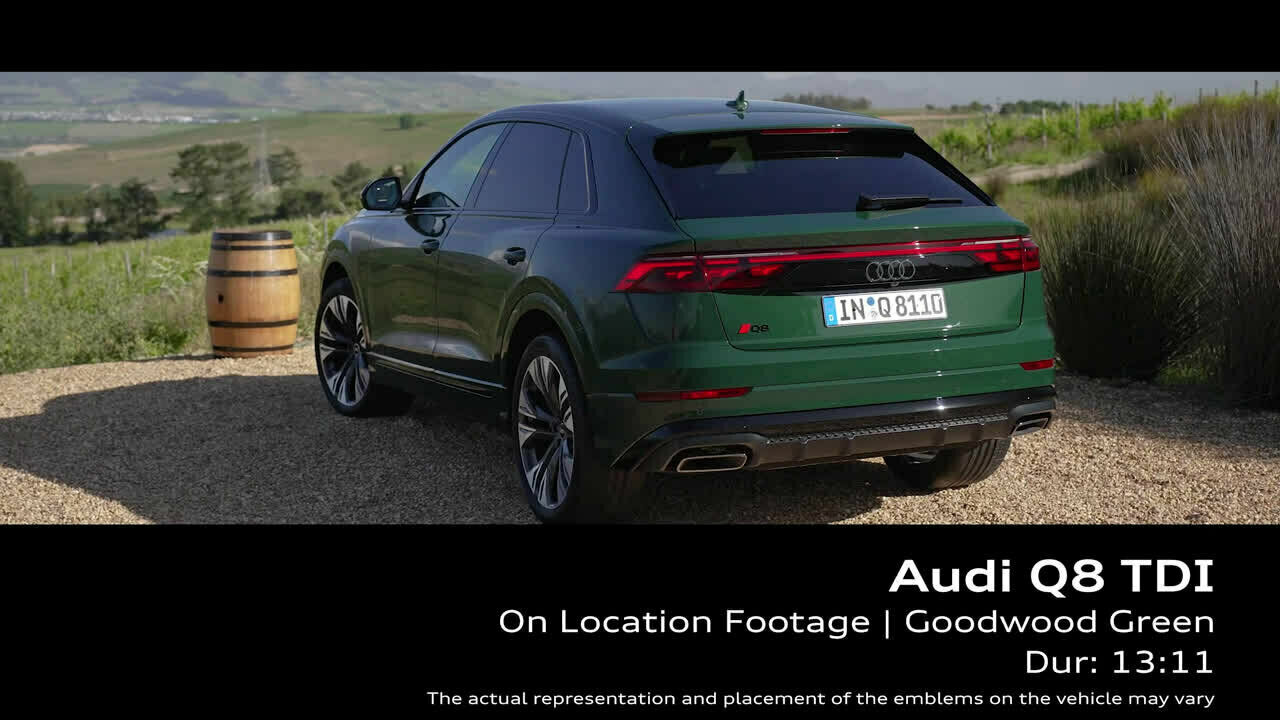 Audi Q8 TDI Goodwoodgrün – Footage (On-Location)