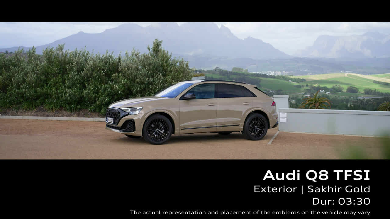 Audi Q8 TFSI Sakhirgold – Footage (On-Location)