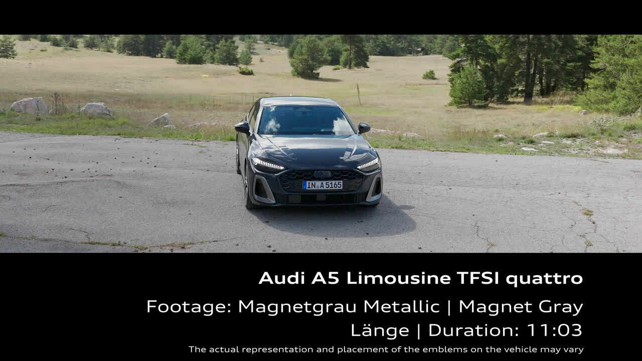 Audi A5 Limousine Magnetgrau – Footage (On-Location)