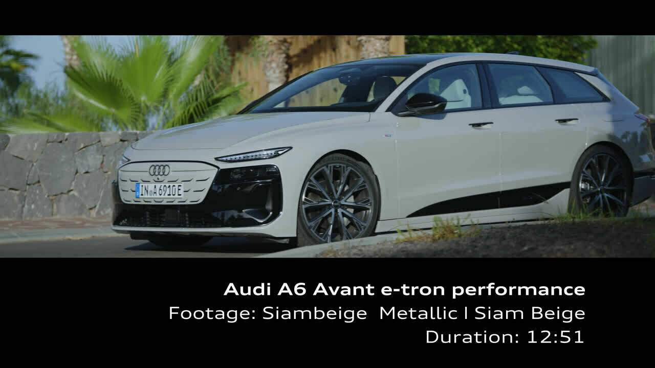 Audi A6 Avant e-tron performance Siam beige – Footage (on location)