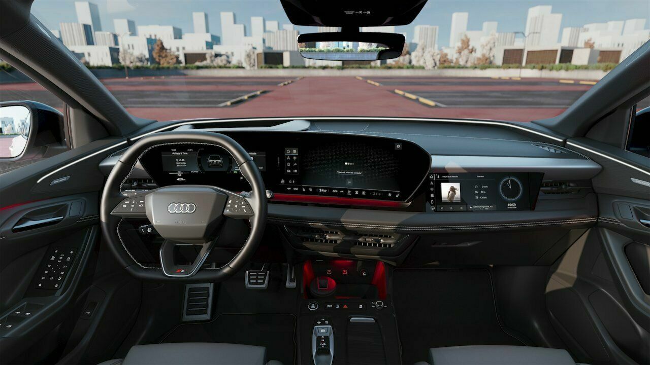 Audi Q6 e-tron – New display operating concept – Animation