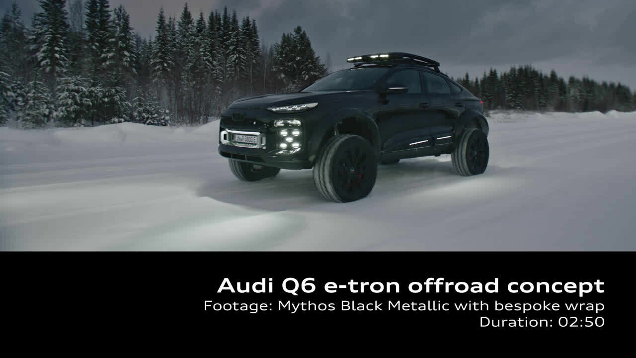 Audi Q6 e-tron offroad concept – Footage
