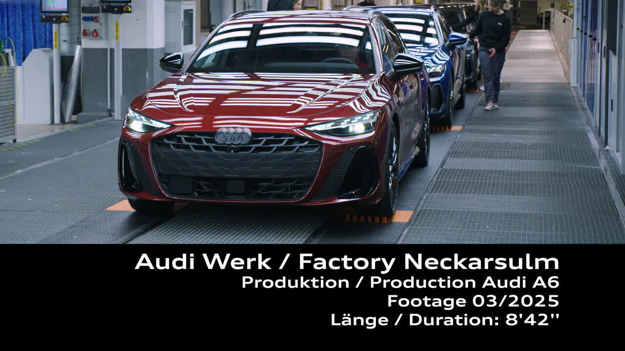 Audi A6 Avant Produktion am Standort Neckarsulm – Footage