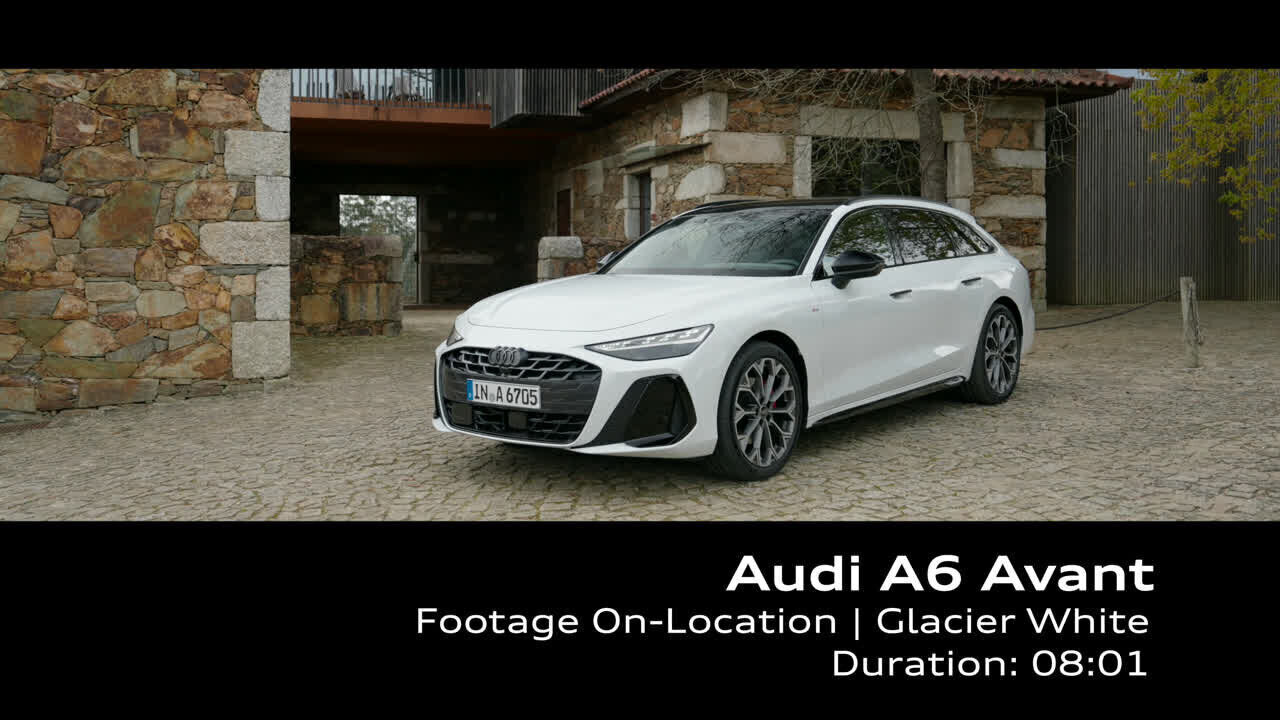 Audi A6 Avant Gletscherweiß – Footage (On-Location)