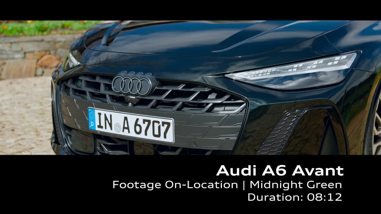 Audi A6 Avant Midnight green – Footage (on location)