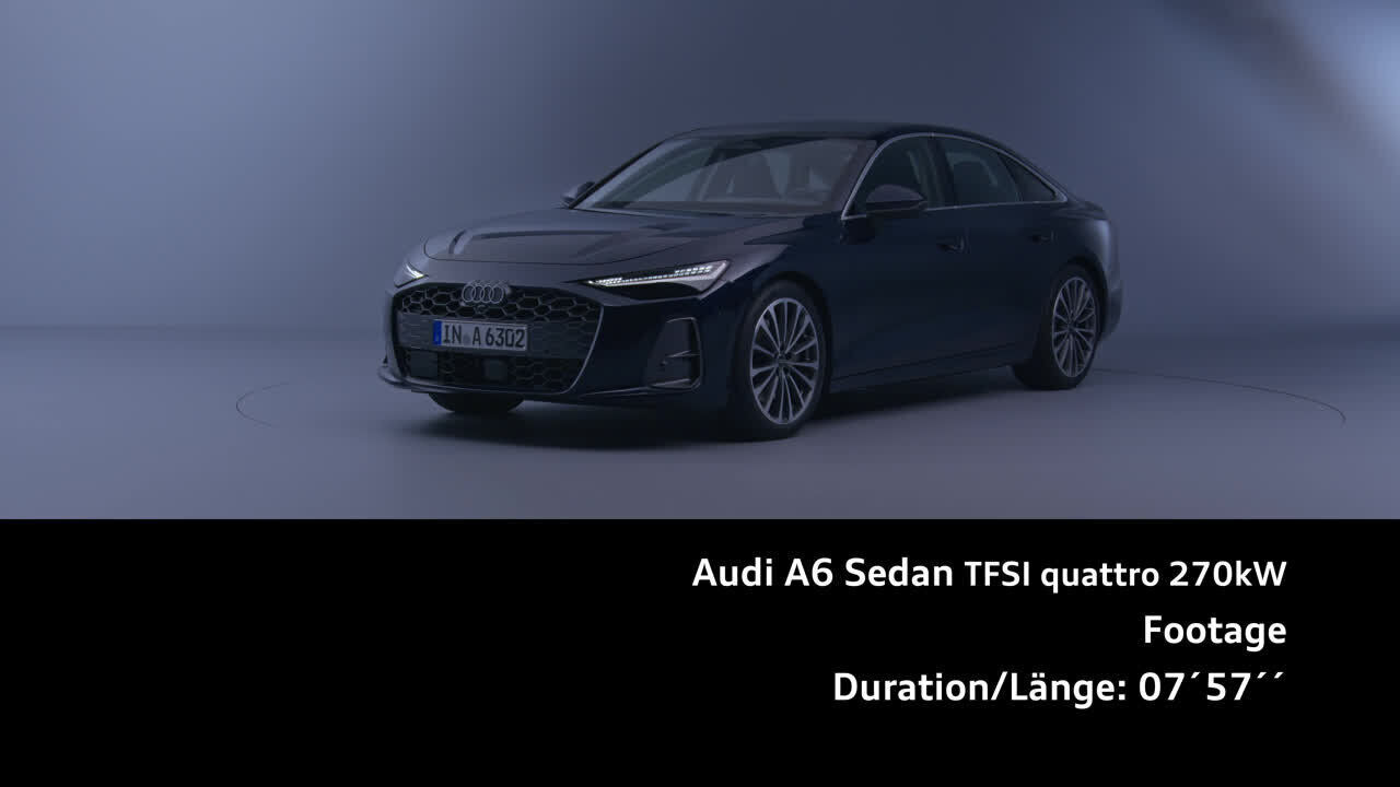 Audi A6 Sedan – Footage (Studio)