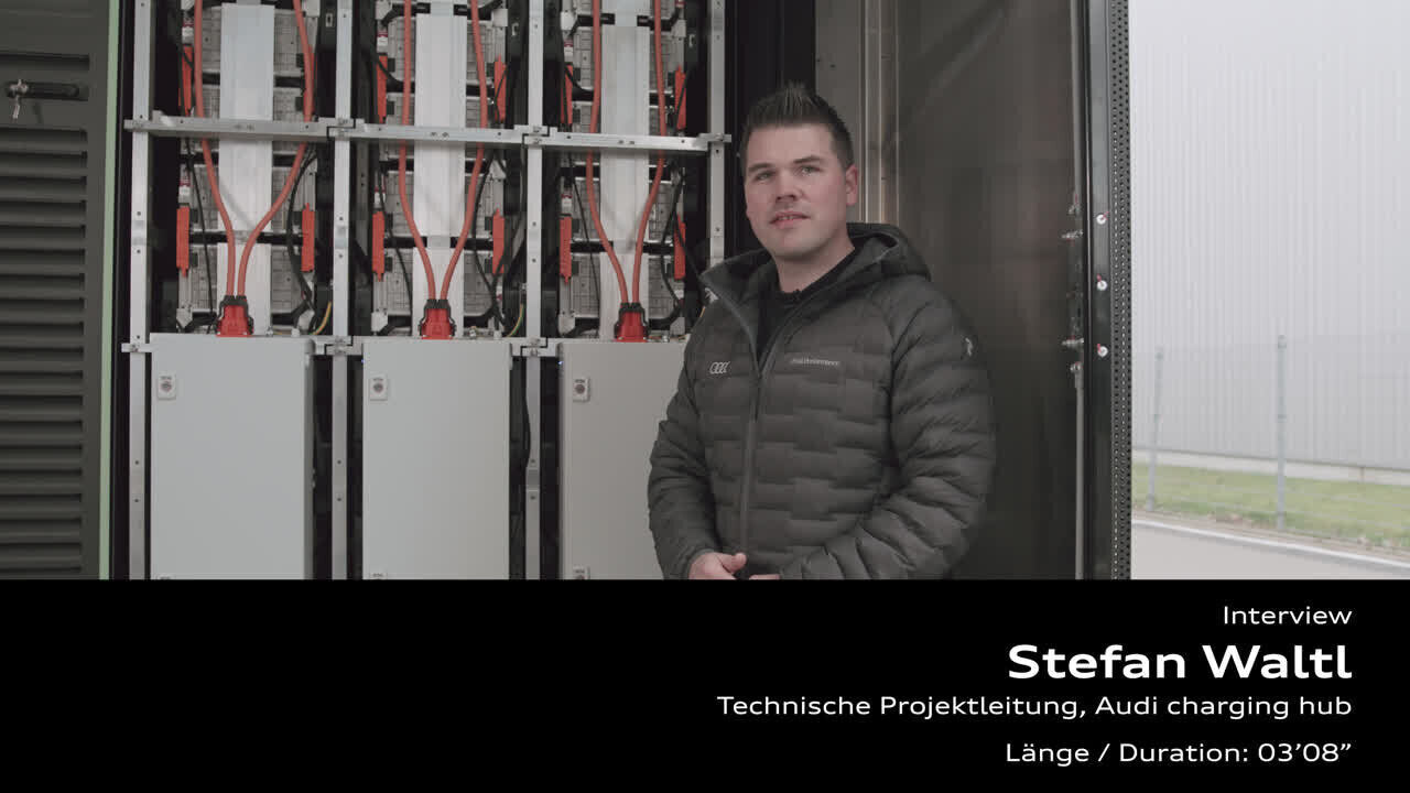 Statement from Stefan Waltl on the Audi charging hub Berlin – Footage