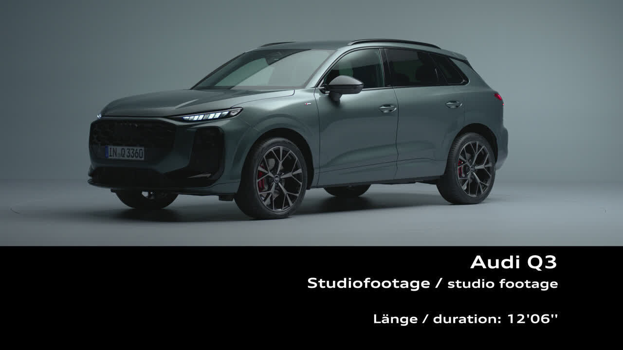 Audi Q3 SUV – Footage (Studio)