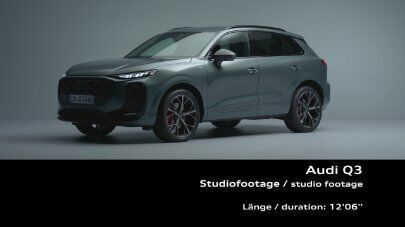 Audi Q3 SUV – Footage (Studio, vertical)