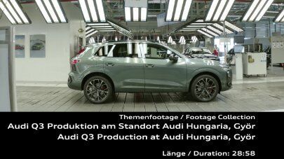 Audi Q3 SUV Production at Győr Site – Footage (vertical)
