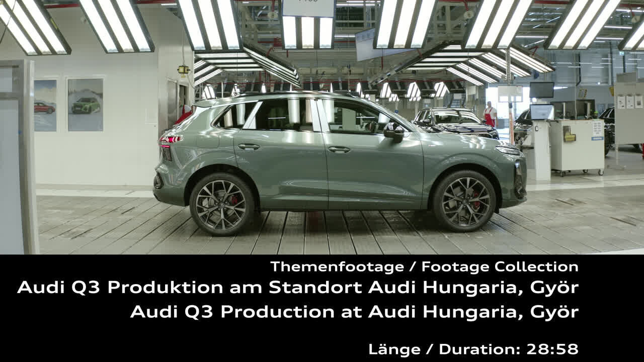 Audi Q3 SUV Produktion am Standort Győr – Footage