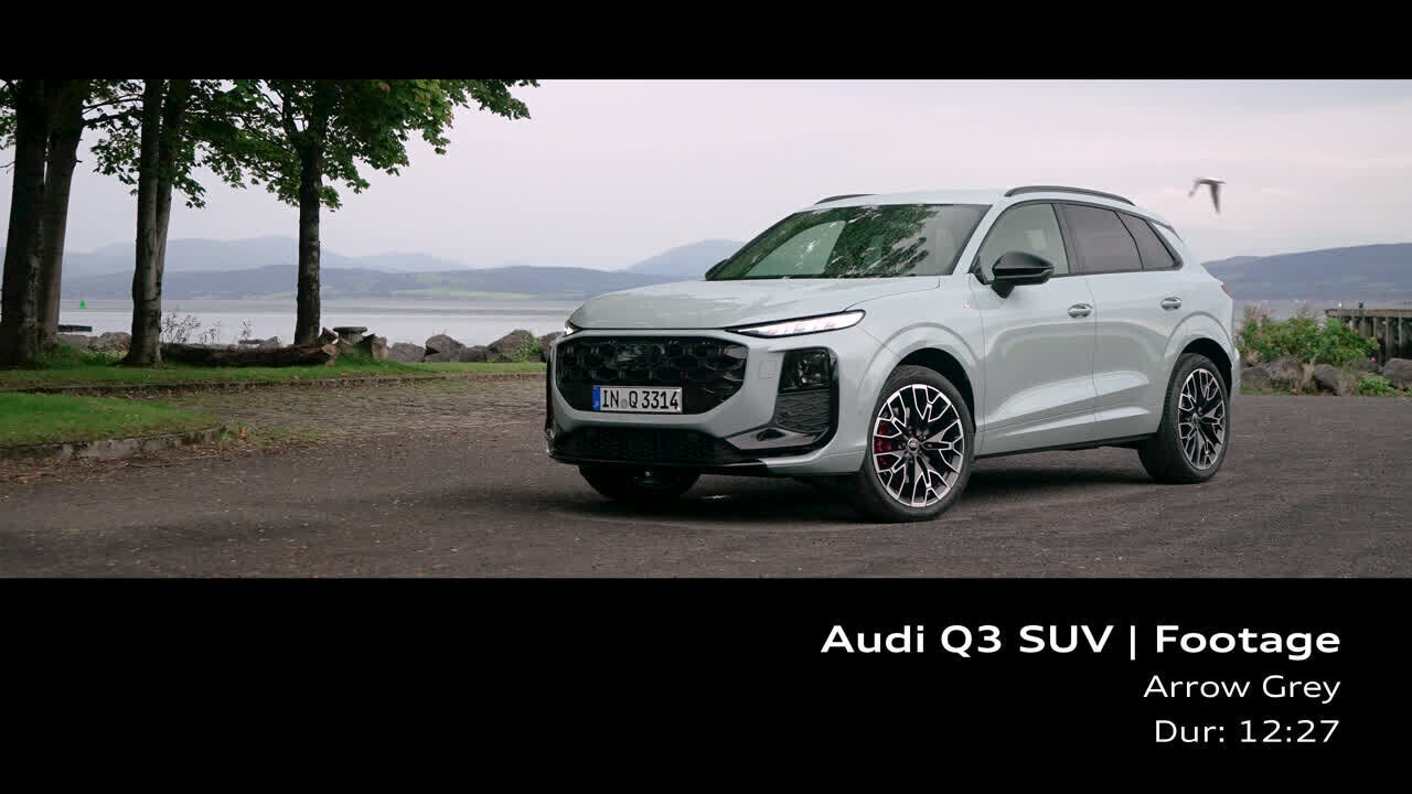 Audi Q3 SUV Pfeilgrau – Footage (On-Location)