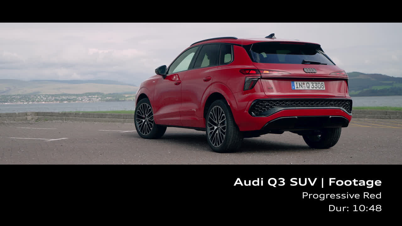 Audi Q3 SUV Progressivrot – Footage (On-Location)