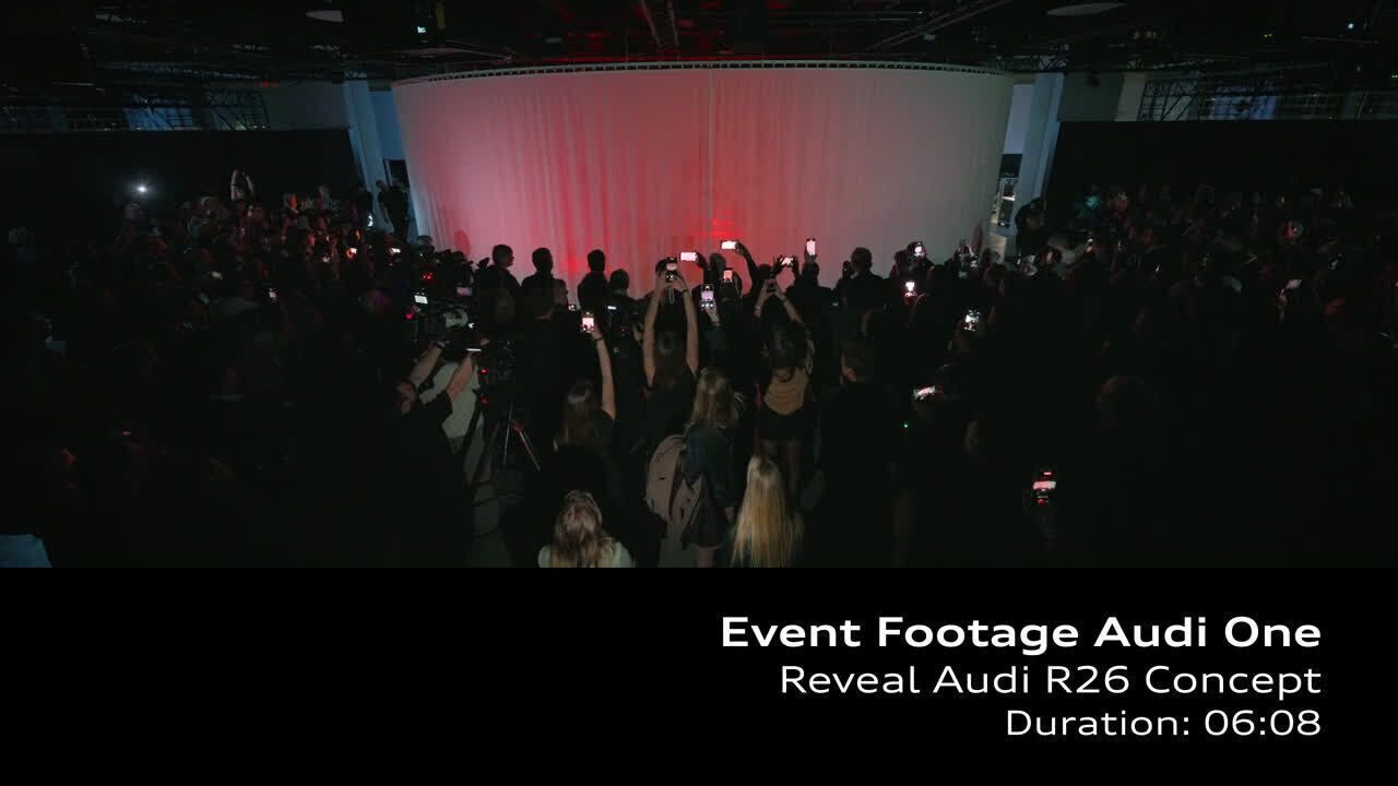 Event Audi One – Reveal of the Audi R26 Concept – Footage (on location)
