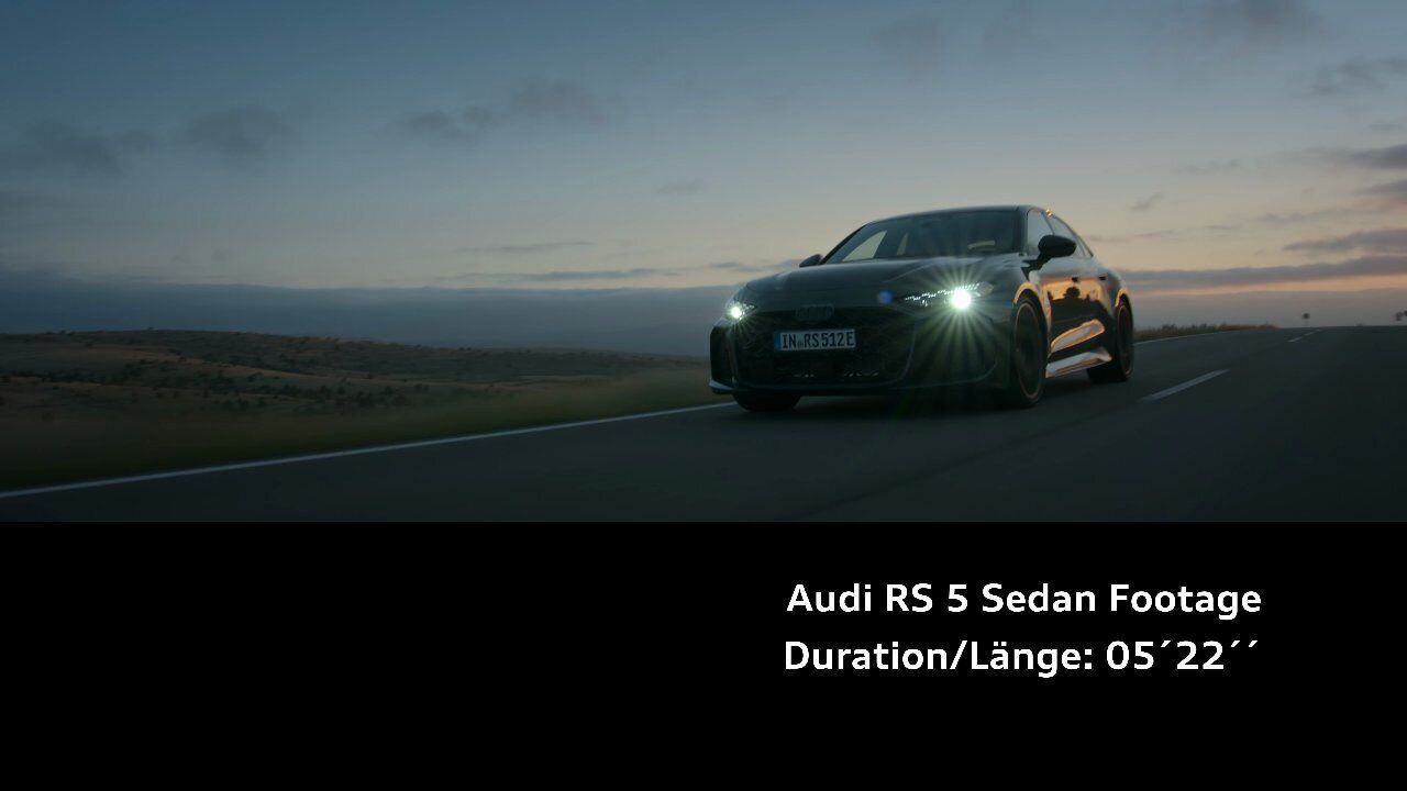 Audi RS 5 Sedan – Footage (dynamic)