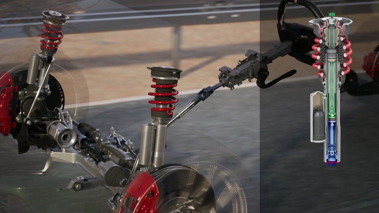 Audi RS 3 competition limited – Suspension – Animation