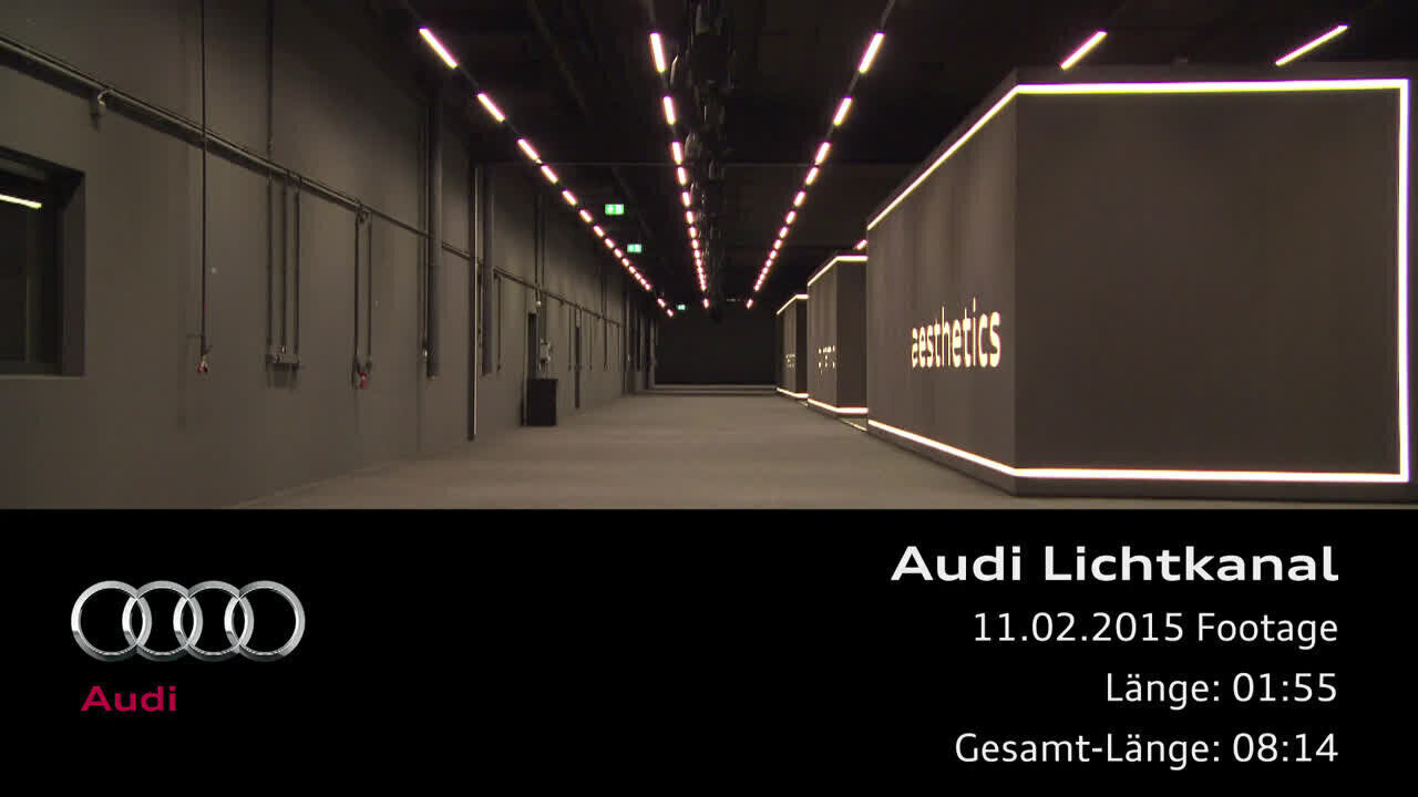 Audi Lichtkanal – Footage