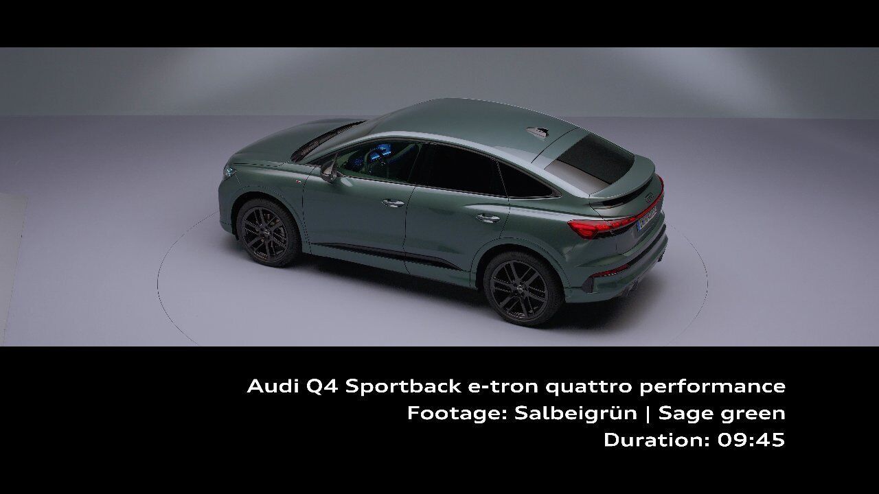 Audi Q4 Sportback e-tron quattro performance – Footage (Studio)
