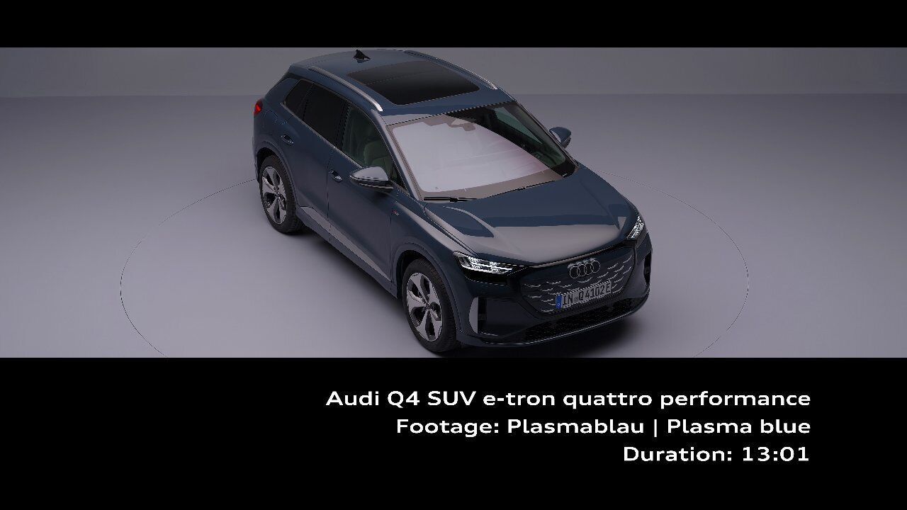 Audi Q4 SUV e-tron quattro performance – Footage (Studio)