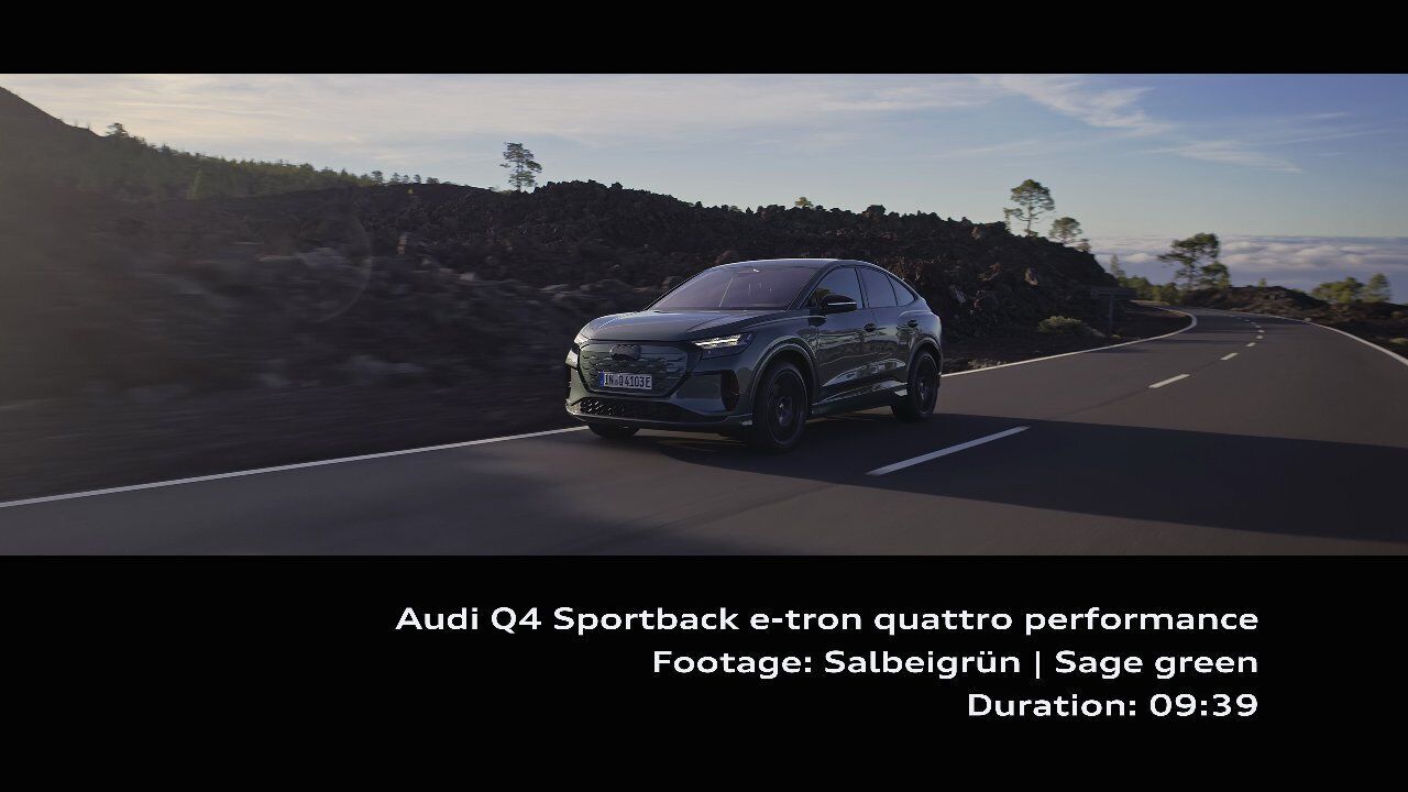Audi Q4 Sportback e-tron quattro performance – Footage (dynamisch)